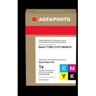 compatibile con Epson T1285  Agfa Photo T1285BK,C,M,Y Multipack nero / ciano / magenta / giallo