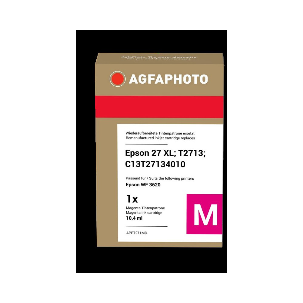 compatibile con Epson 27 XL magenta  Agfa Photo APET271MD magenta Cartuccia d'inchiostro