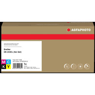 compatibile con Brother DR-243CL  Agfa Photo APTBDR243CLE Tamburo nero / ciano / magenta / giallo