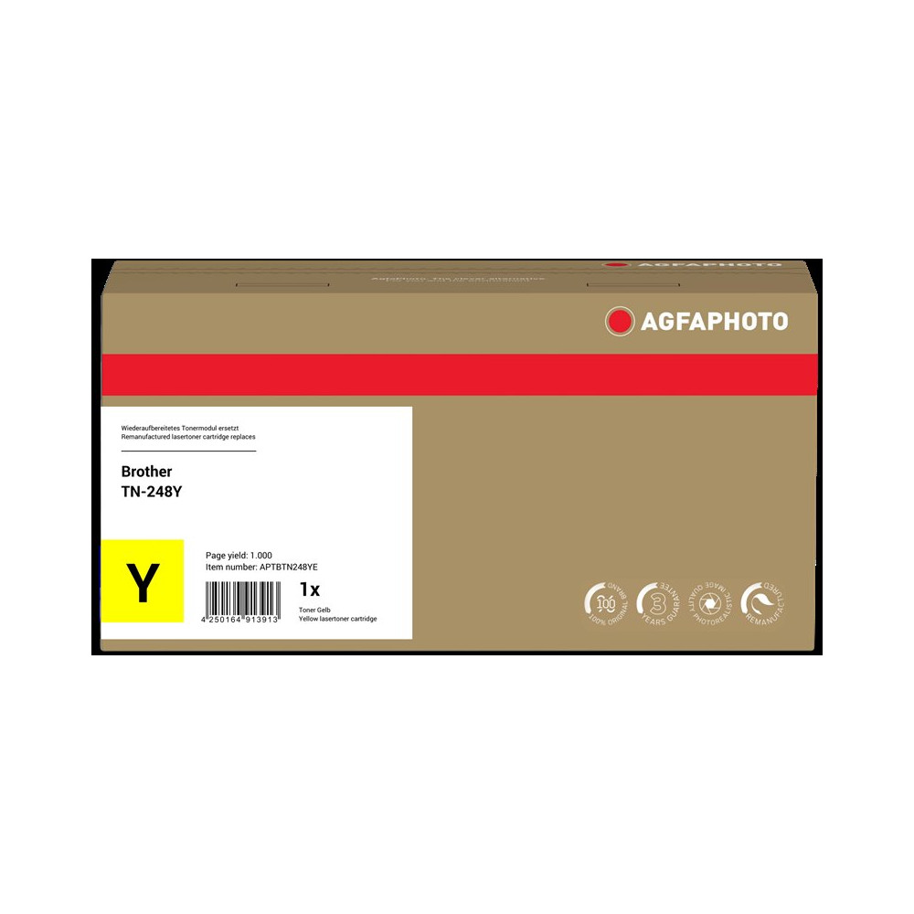 compatibile con Brother TN-248Y  Agfa Photo APTBTN248YE giallo toner