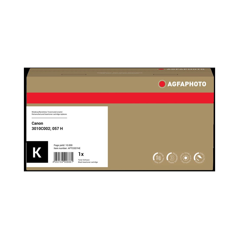 compatibile con Canon 057h  Agfa Photo APTC057HE nero toner