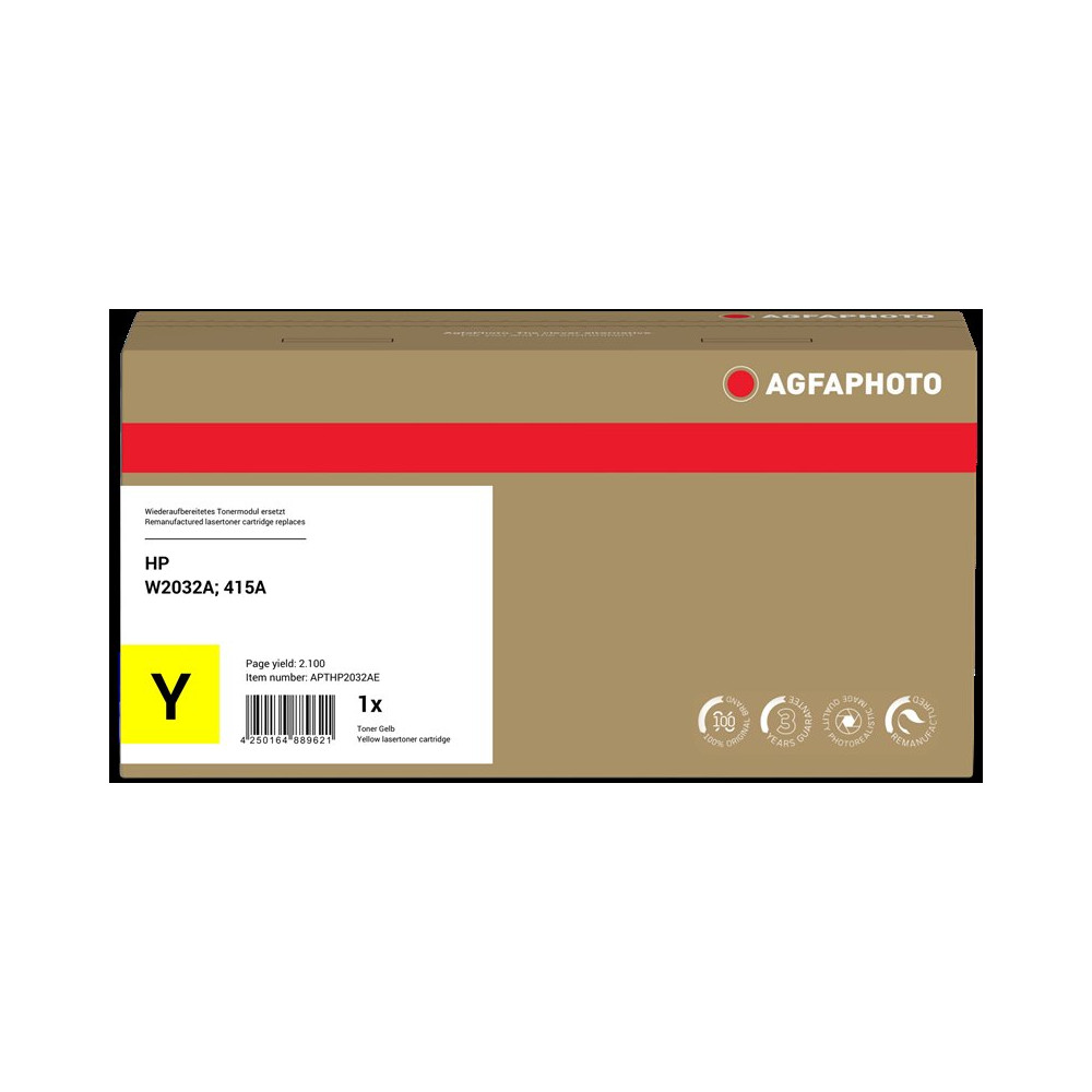 compatibile con HP 415A  Agfa Photo APTHP2032AE giallo toner