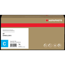 compatibile con HP 201X  Agfa Photo APTHPCF401XE ciano toner