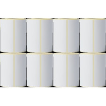 Brother BDE-1J044076-066 Rotolo di etichette singole 76mm x 44mm Bianco