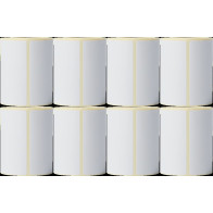 Brother BDE-1J044076-066 Rotolo di etichette singole 76mm x 44mm Bianco