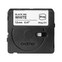 Brother Btag-231 Nastro Nero su bianco