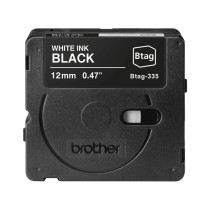 Brother Btag-335 Nastro Bianco su nero
