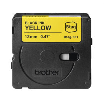 Brother Btag-631 Nastro Nero su giallo