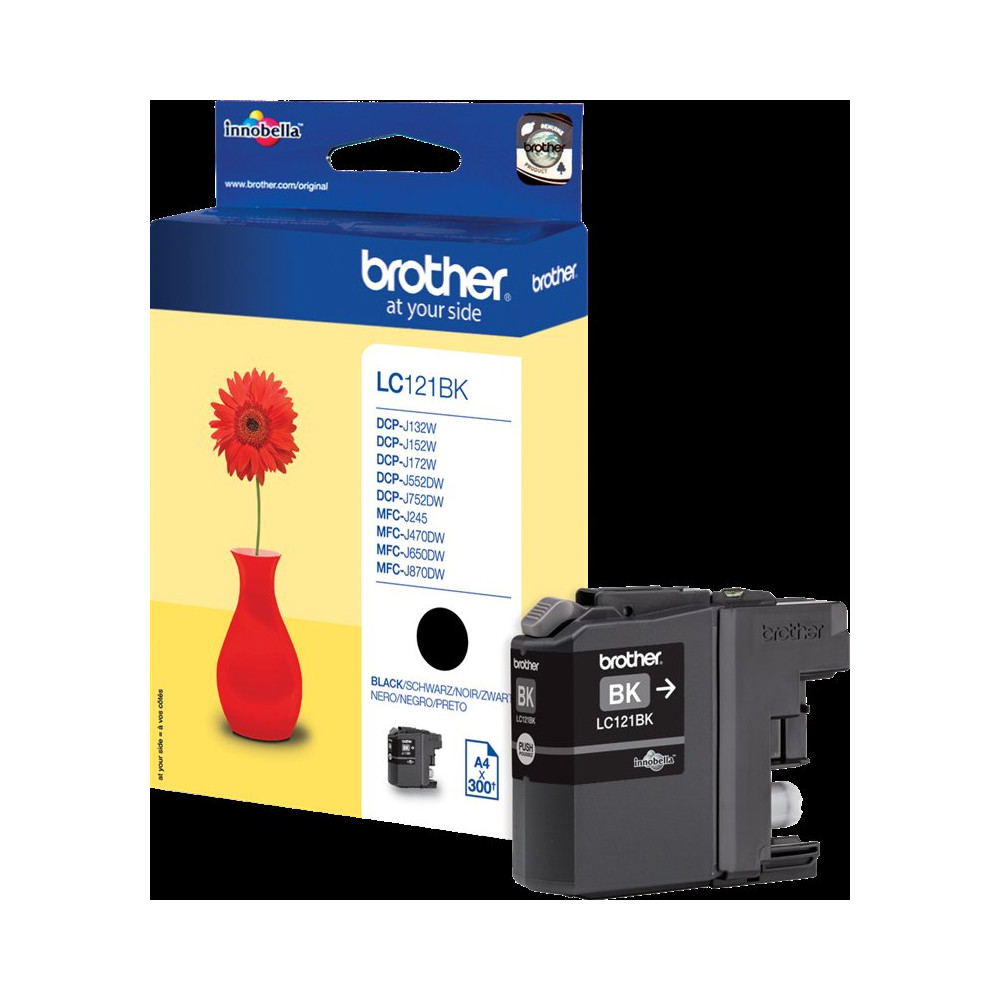 Brother LC121BK nero Cartuccia d'inchiostro