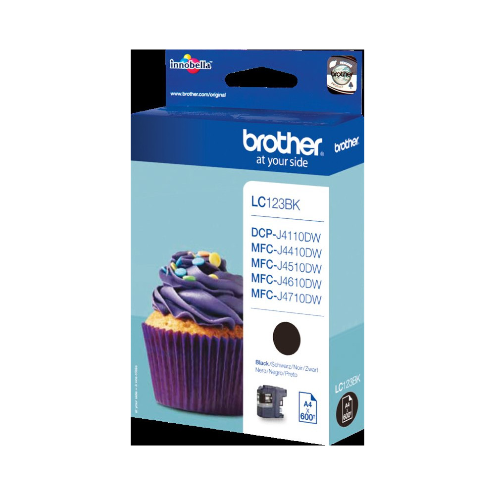 Brother LC123BK nero Cartuccia d'inchiostro