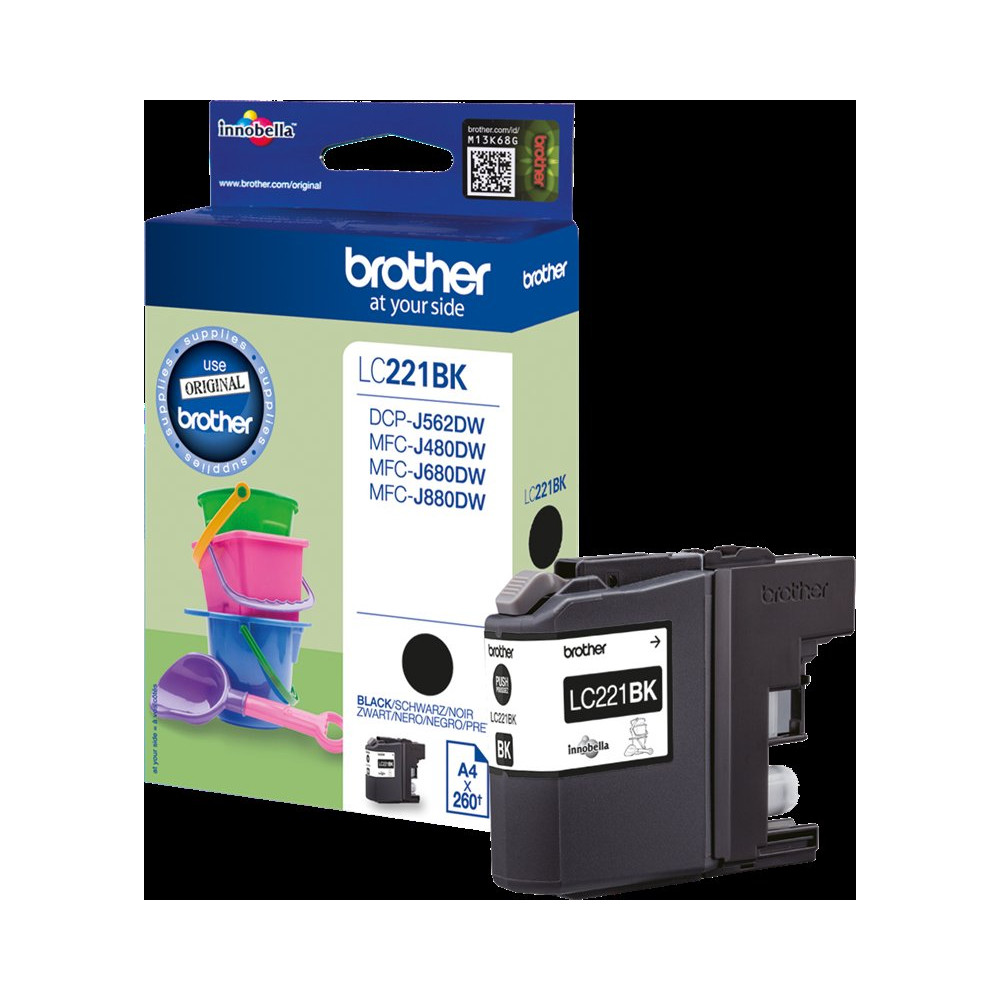 Brother LC221BK nero Cartuccia d'inchiostro