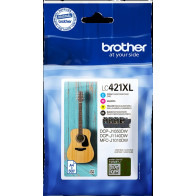 Brother LC-421XL Multipack nero / ciano / magenta / giallo (LC421XLVAL)
