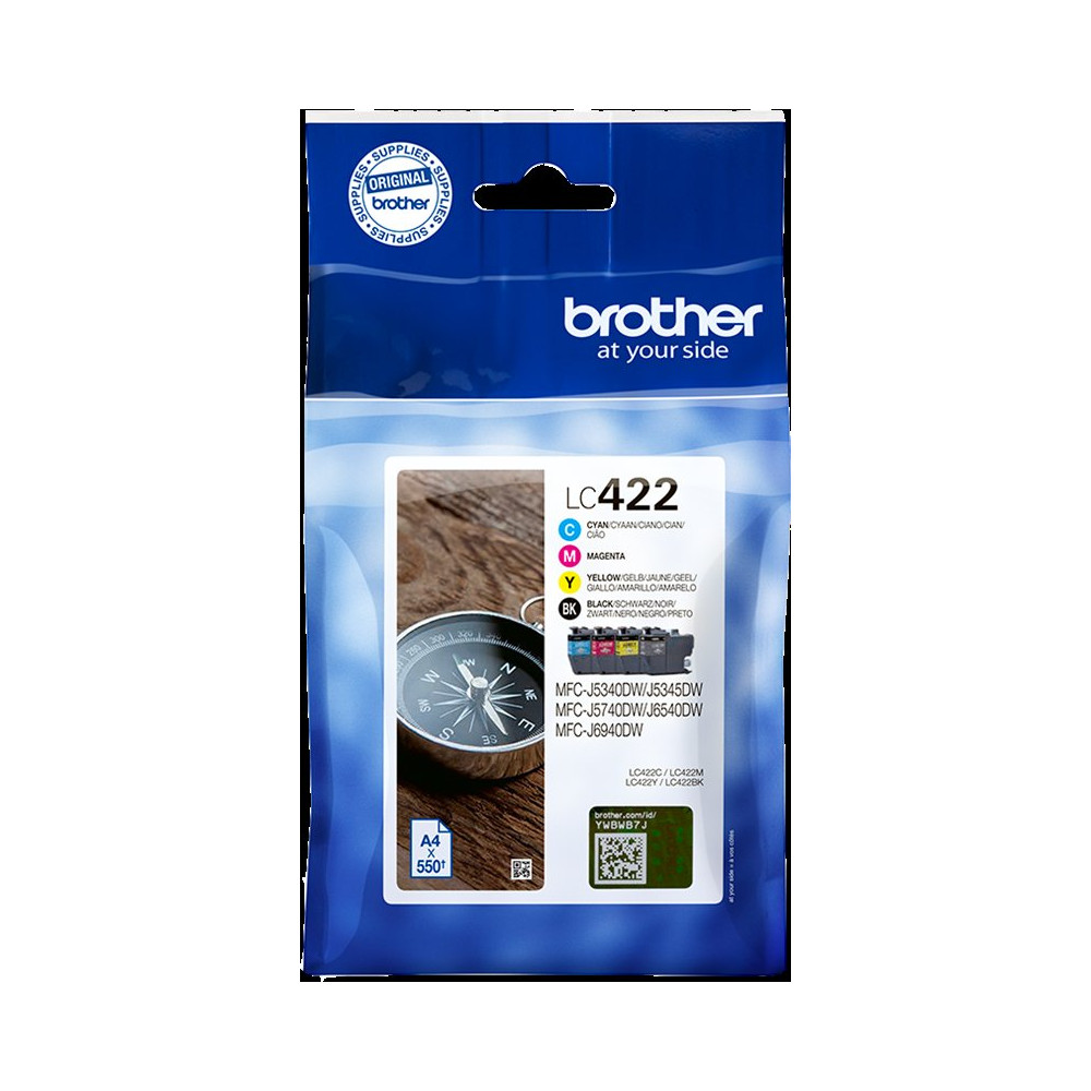 Brother LC-422 Multipack nero / ciano / magenta / giallo (LC422VAL)