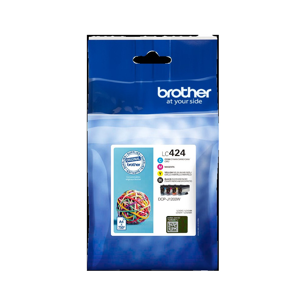 Brother LC-424 Multipack nero / ciano / magenta / giallo (LC424VAL)
