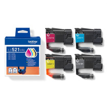 Brother LC521VAL Multipack nero / ciano / magenta / giallo (LC521VAL)