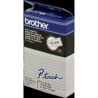 Brother TC-201 Nastro Nero su bianco