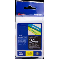 Brother TZe-355 Nastro Bianco su nero