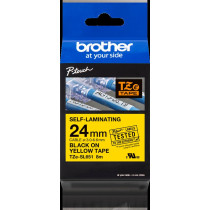 Brother TZe-SL651 Nastro Nero su giallo