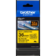 Brother TZe-SL661 Nastro Nero su giallo