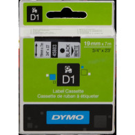 DYMO 45803 Banda D1 standard Nastro Nero su bianco