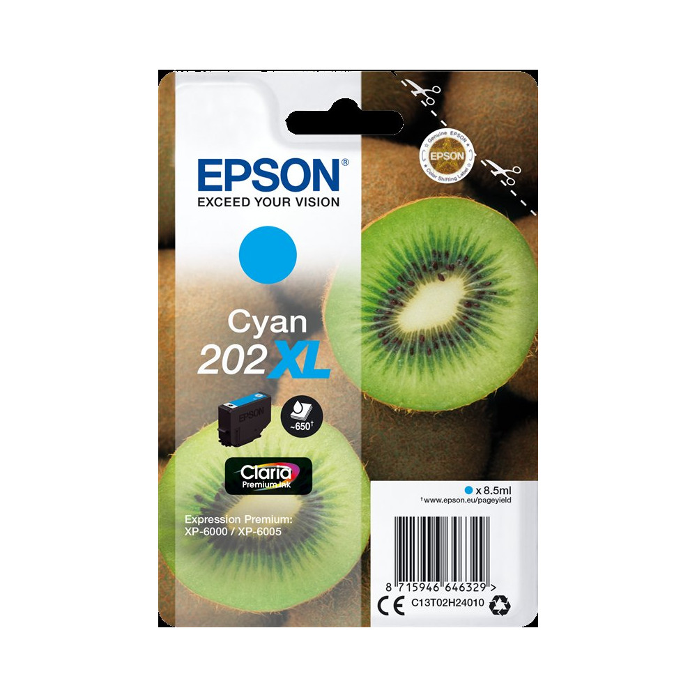 Epson 202XL ciano Cartuccia d'inchiostro (C13T02H24010)