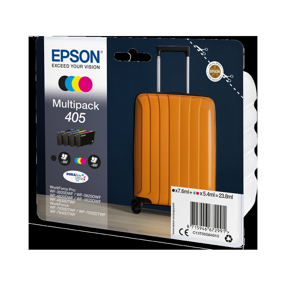 Epson 405 Multipack nero / ciano / magenta / giallo (C13T05G64010)