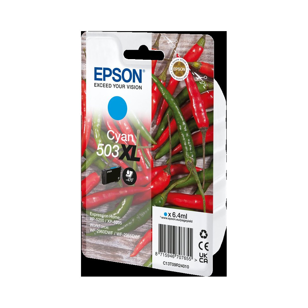 Epson 503 XL ciano Cartuccia d'inchiostro (C13T09R24010)