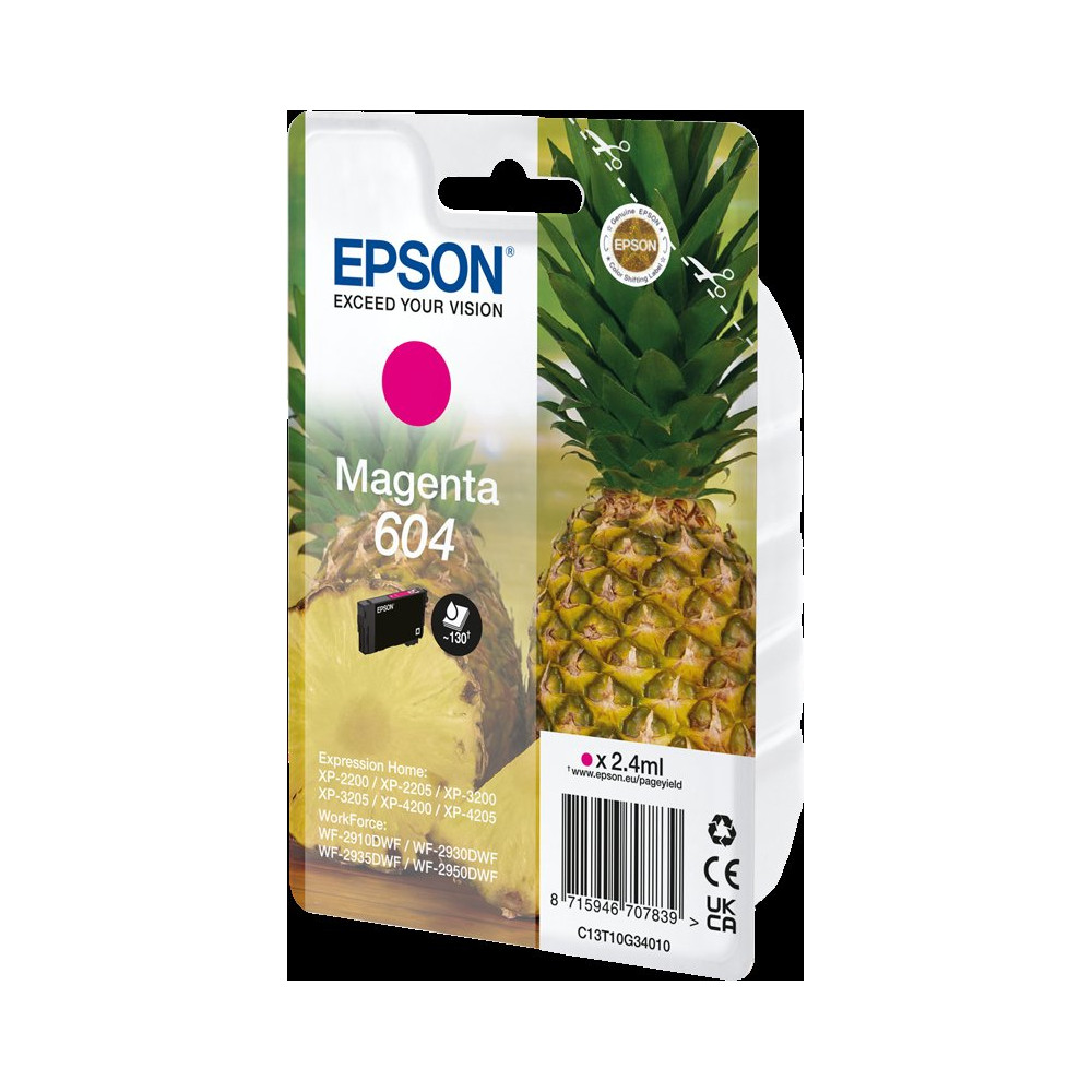 Epson 604 magenta Cartuccia d'inchiostro (C13T10G34010)