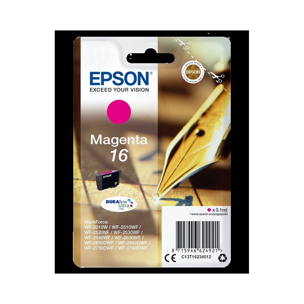 Epson 16 magenta Cartuccia d'inchiostro (C13T16234012)