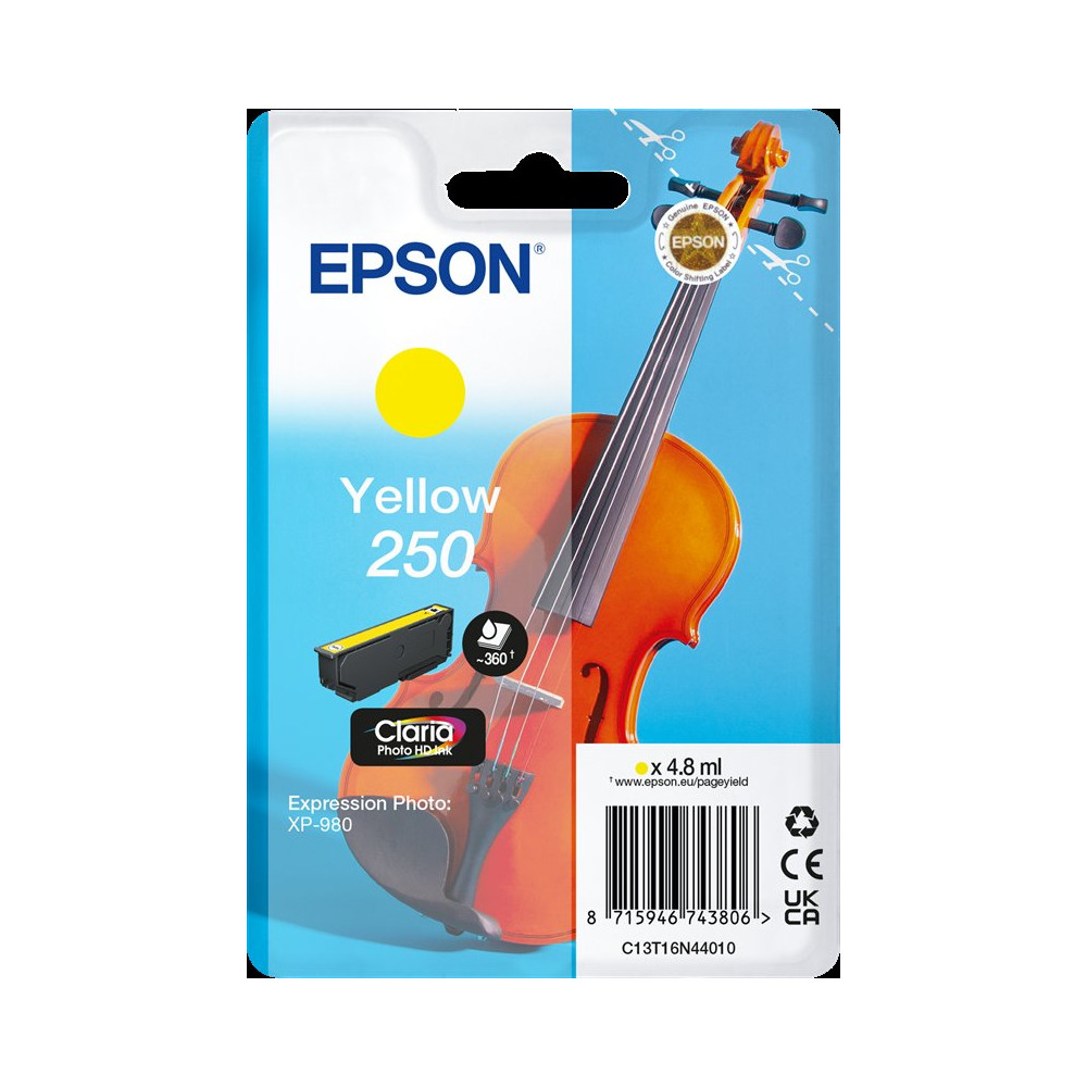 Epson 250 giallo Cartuccia d'inchiostro (C13T16N44010)