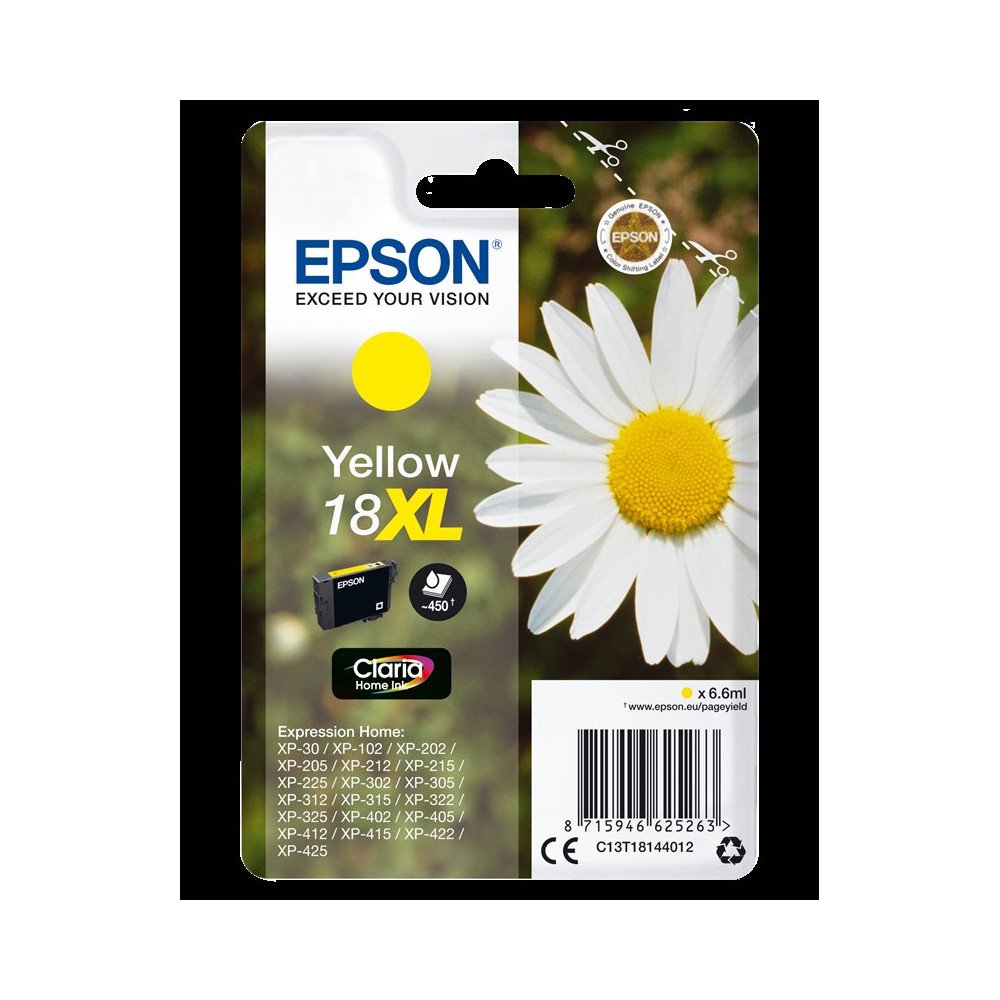 Epson 18 XL giallo Cartuccia d'inchiostro (C13T18144012)