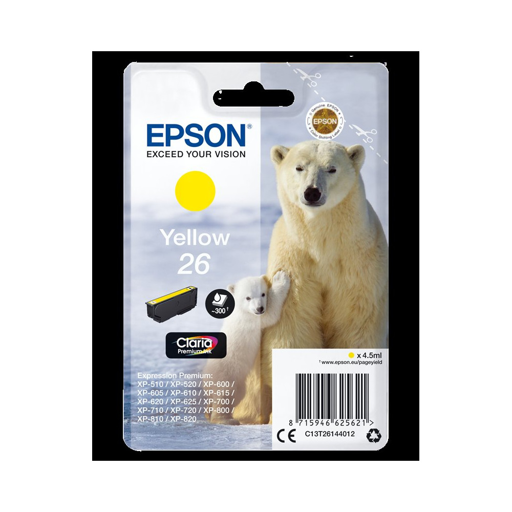 Epson 26 giallo Cartuccia d'inchiostro (C13T26144012)