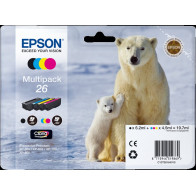 Epson 26 Multipack nero / ciano / magenta / giallo (C13T26164010)