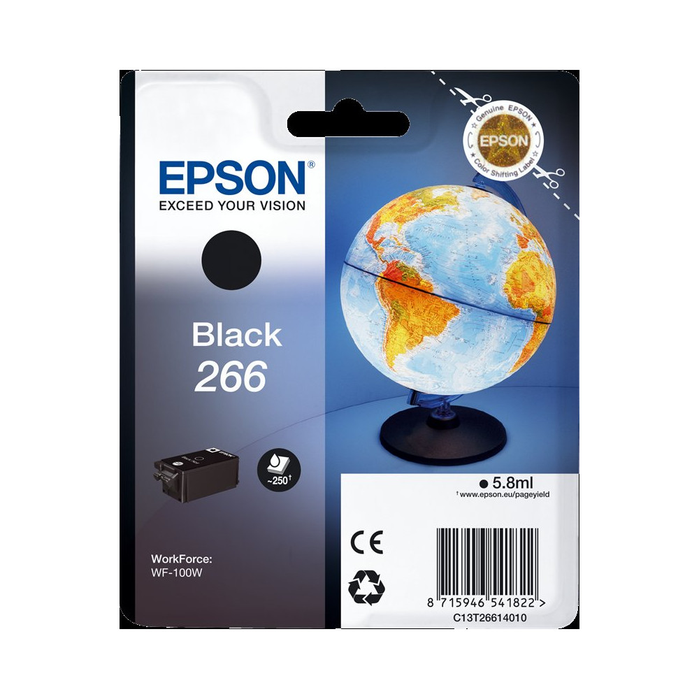 Epson 266 nero Cartuccia d'inchiostro (C13T26614010)