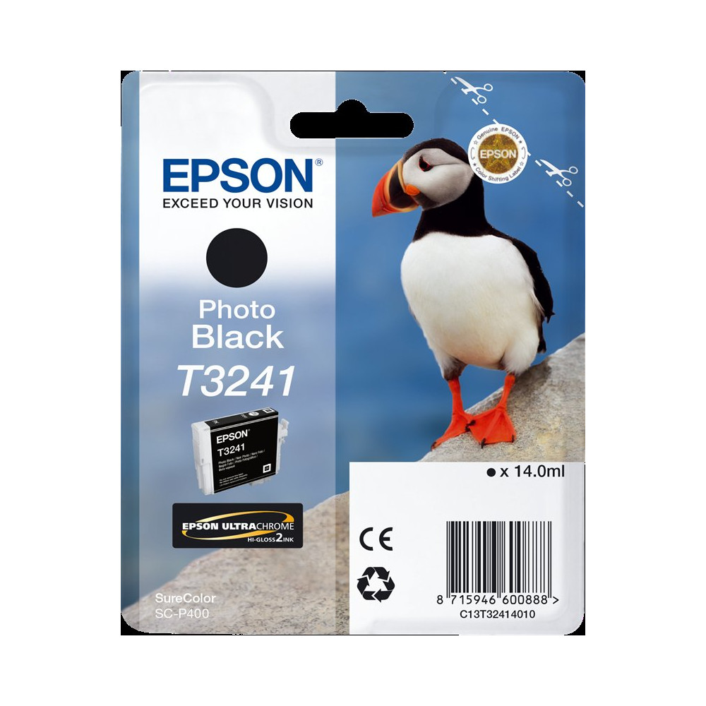 Epson T3241 nero Cartuccia d'inchiostro (C13T32414010)