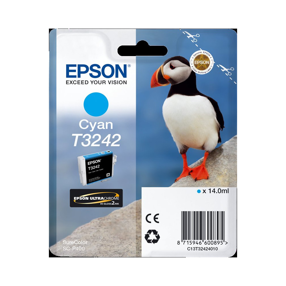 Epson T3242 ciano Cartuccia d'inchiostro (C13T32424010)