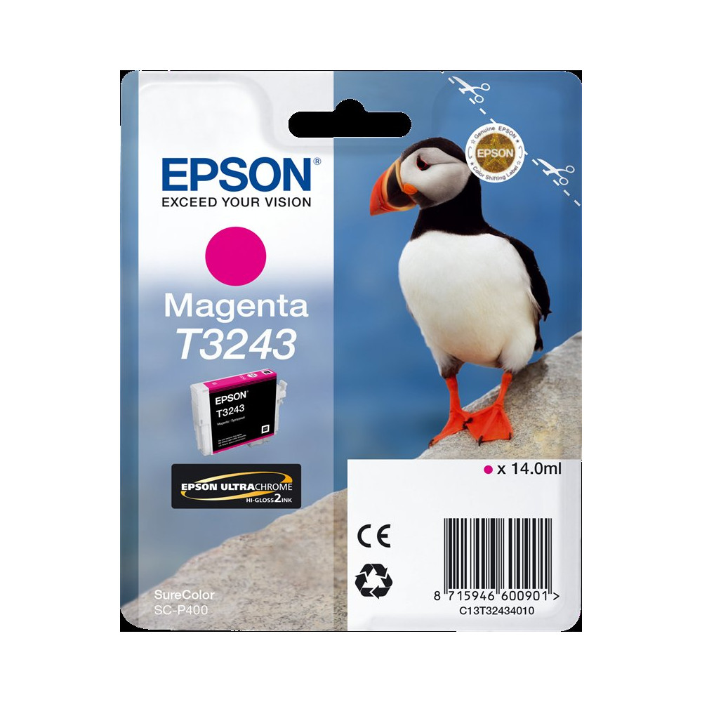 Epson T3243 magenta Cartuccia d'inchiostro (C13T32434010)