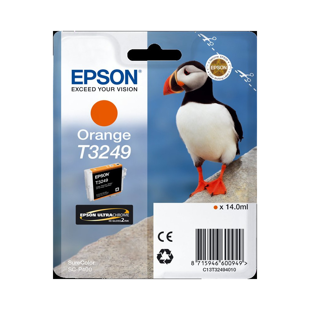 Epson T3249 Arancione Cartuccia d'inchiostro (C13T32494010)
