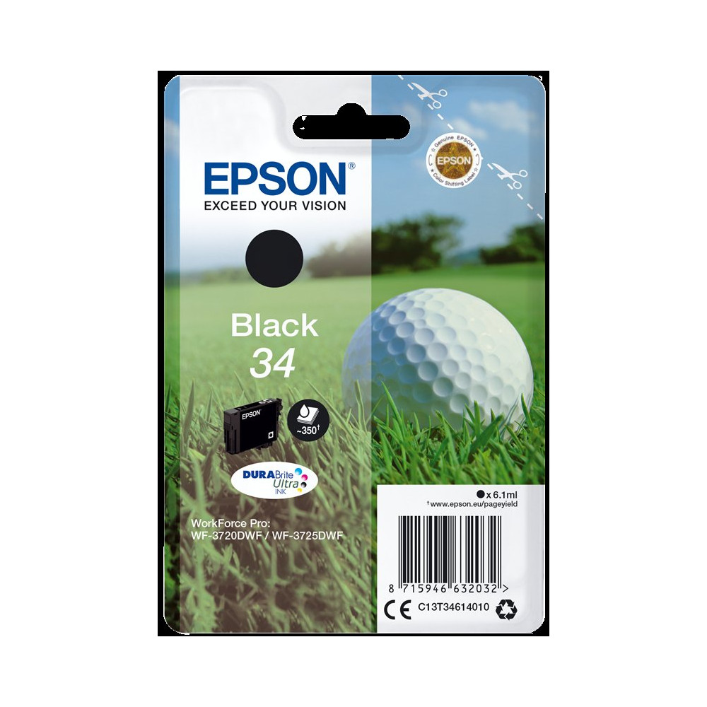 Epson 34 nero Cartuccia d'inchiostro (C13T34614010)