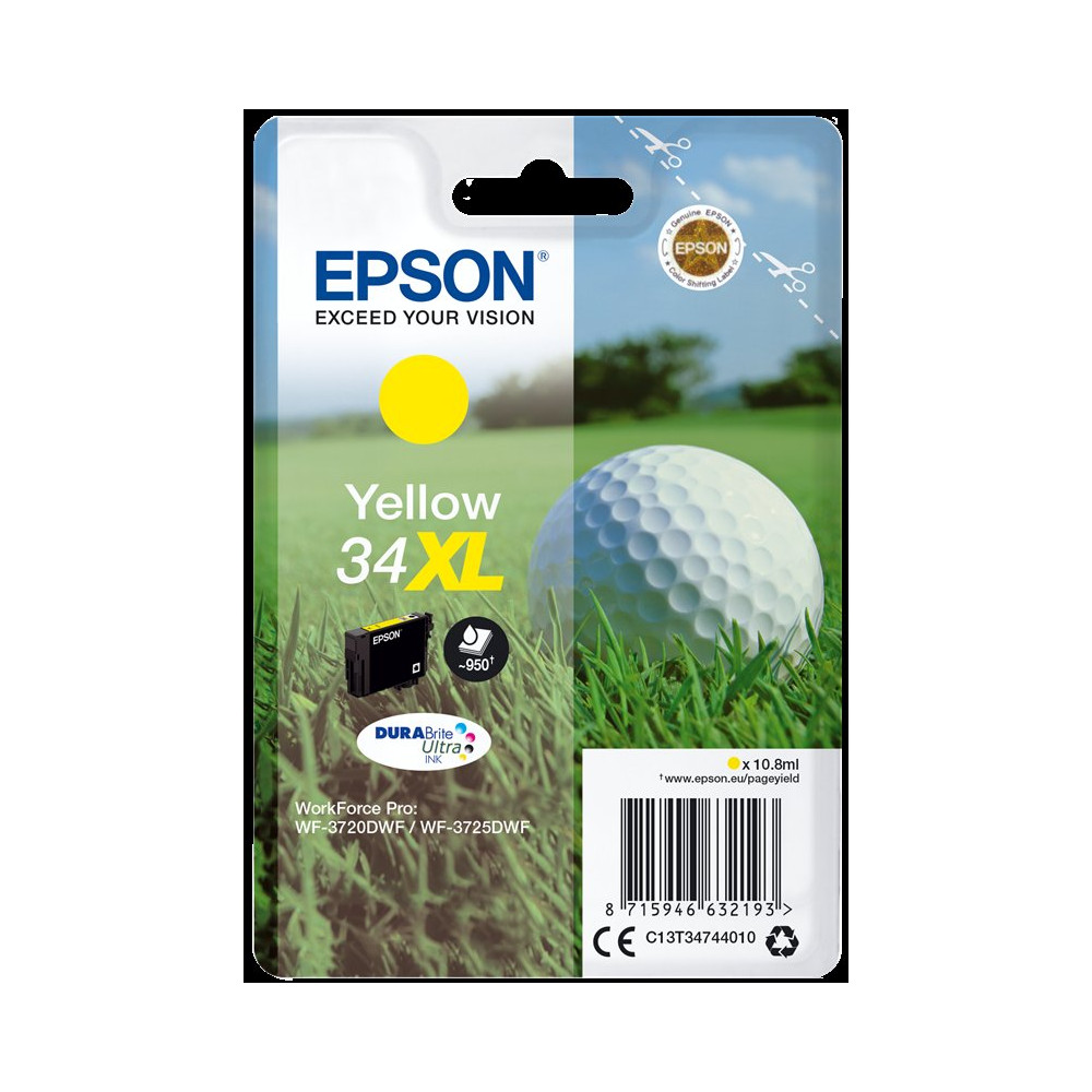 Epson 34 XL giallo Cartuccia d'inchiostro (C13T34744010)