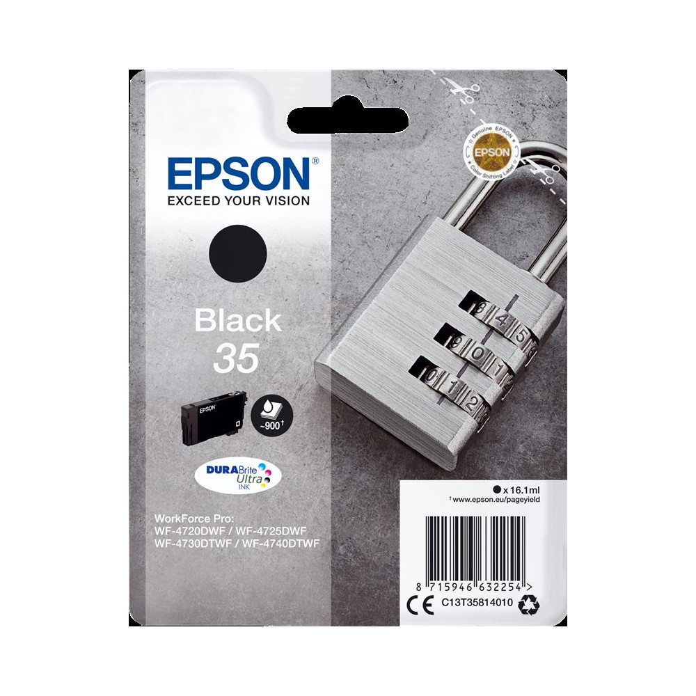 Epson 35 nero Cartuccia d'inchiostro (C13T35814010)