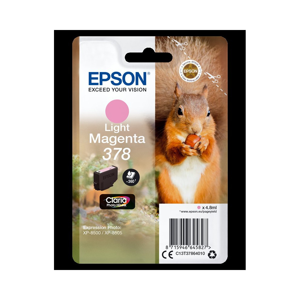 Epson 378 magenta (chiaro) Cartuccia d'inchiostro (C13T37864010)