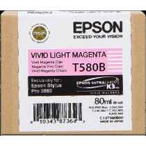 Epson T580B magenta (chiaro) Cartuccia d'inchiostro (C13T580B00)