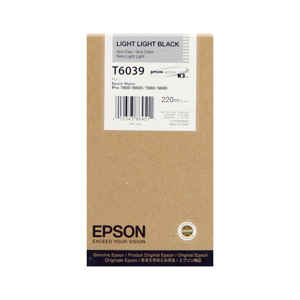 Epson T6039 lightlightblack Cartuccia d'inchiostro (C13T603900)