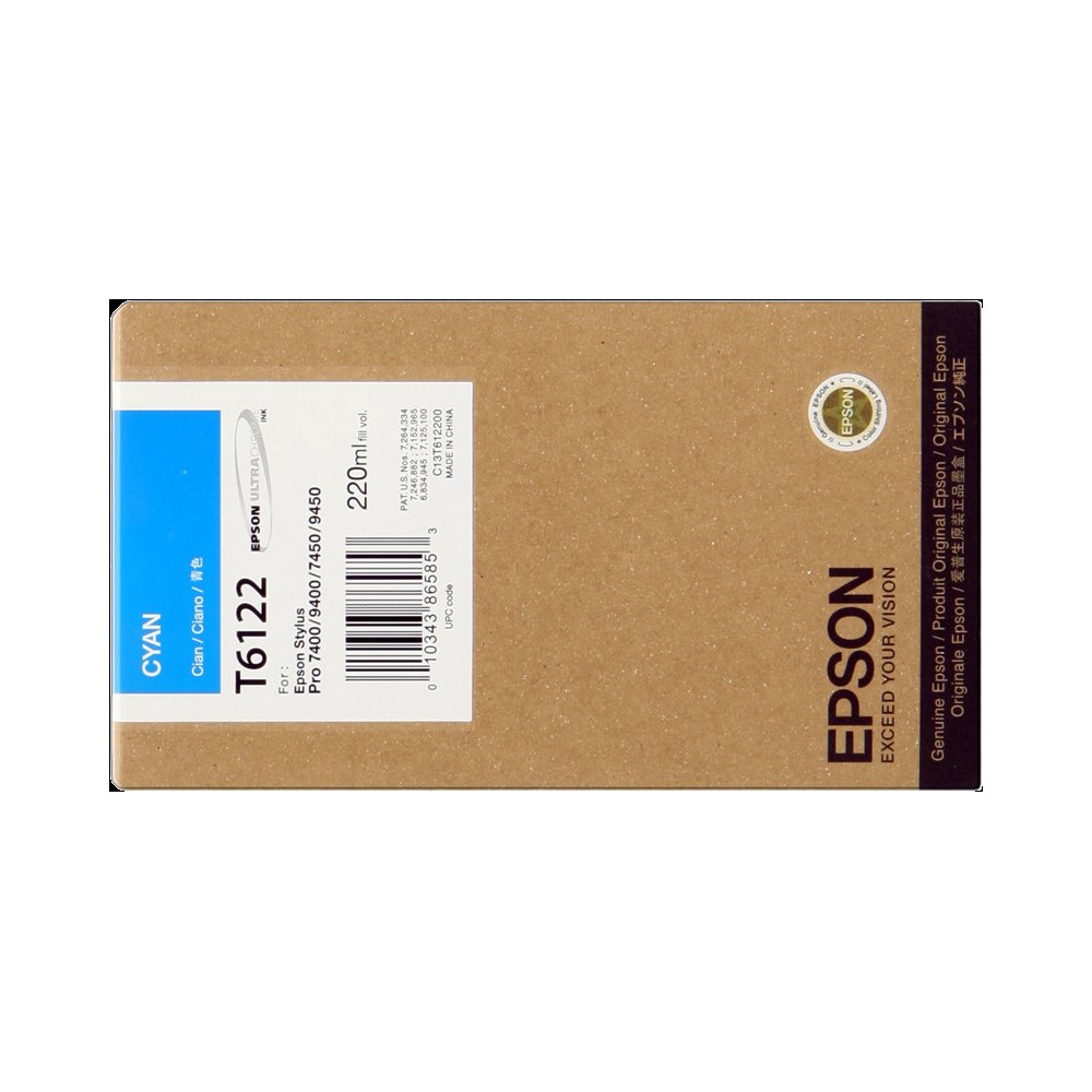 Epson T6122 ciano Cartuccia d'inchiostro (C13T612200)