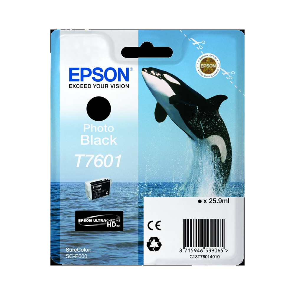Epson T7601 Nero (Foto) Cartuccia d'inchiostro (C13T76014010)