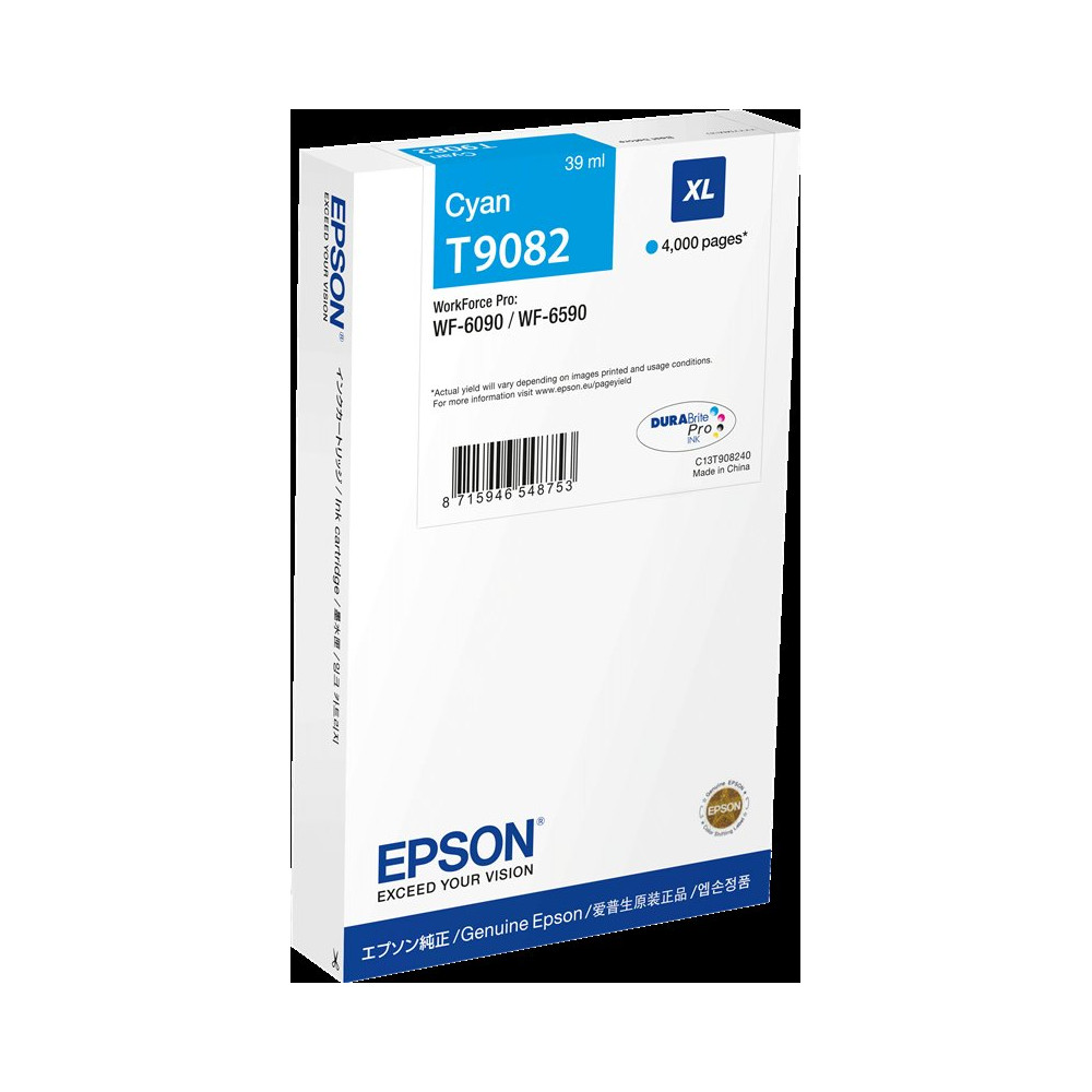 Epson T9082 XL ciano Cartuccia d'inchiostro (C13T90824N)