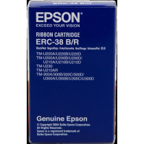 Epson ERC-38 BR nero / Rosso Nastro colorato (C43S015376)