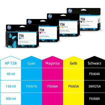 HP 728 Nero (opaco) Cartuccia d'inchiostro (3WX25A)