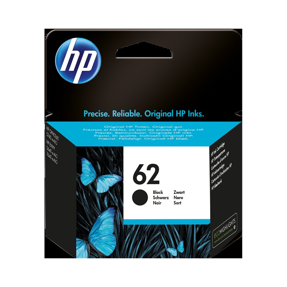 HP 62 nero Cartuccia d'inchiostro (C2P04AE)